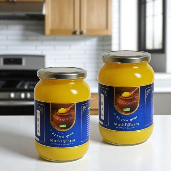 A2 Cow Ghee 1L + 1L Combo | 100% Organic | Premium Quality A2 Cow Ghee | Traditional Bilona Method | 2L Total